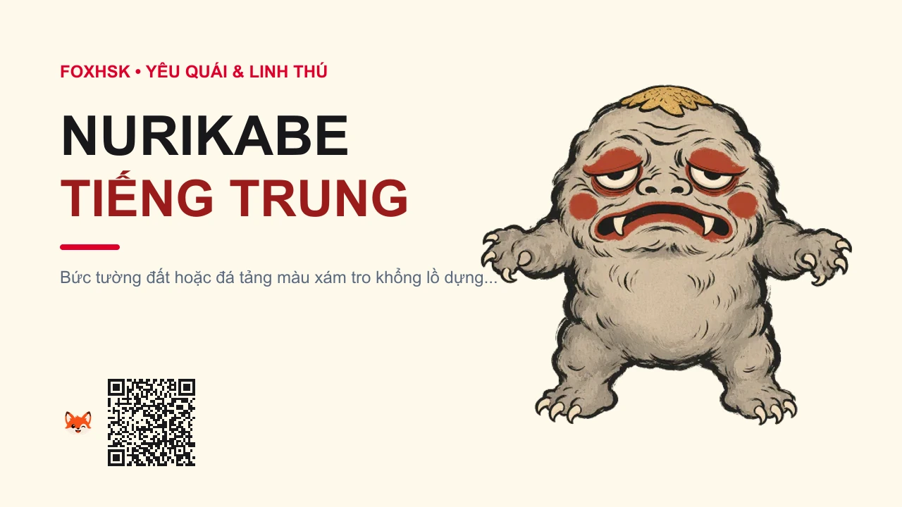 Nurikabe Tiếng Trung Là Gì? (涂壁 - túbì) • Nguồn Gốc Dân gian Fukuoka,, Dấu Ấn Pop Culture & Phương Pháp Hóa Giải - FoxHSK