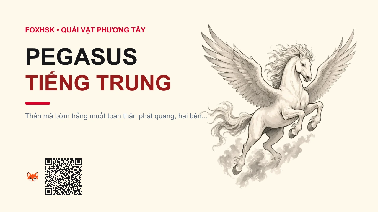Pegasus Tiếng Trung Là Gì? (飞马 - fēimǎ) • Nguồn Gốc Thần thoại Hy Lạp, sinh, Dấu Ấn Pop Culture & Phương Pháp Hóa Giải - FoxHSK