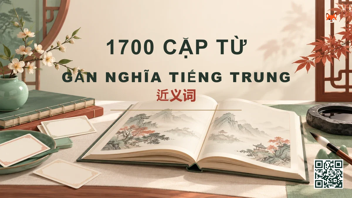 Phân Biệt 1700 Cặp Từ Gần Nghĩa Tiếng Trung (1700对近义词) - Bản Số Hóa & Tải PDF - FoxHSK