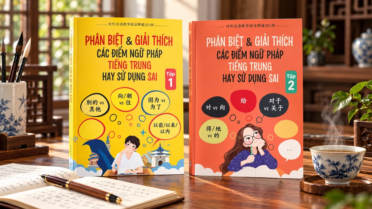 Tải Sách Phân Biệt & Giải Thích Các Điểm Ngữ Pháp Tiếng Trung Hay Sử Dụng Sai (Trọn Bộ Tập 1 & Tập 2 – 201 Điểm Ngữ Pháp) - Bản Số Hóa & PDF Miễn Phí - FoxHSK