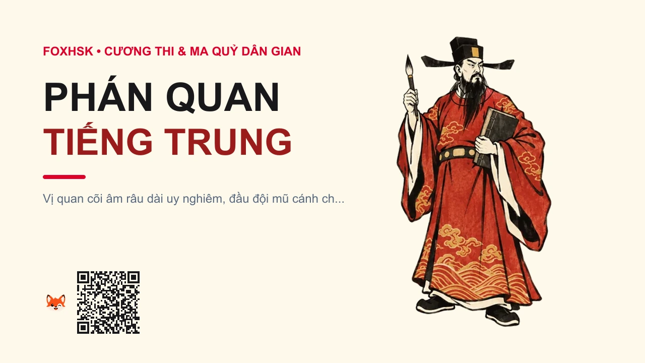 Phán Quan Tiếng Trung Là Gì? (判官 - pànguān) • Nguồn Gốc U Minh Lục, Thần thoại, Dấu Ấn Pop Culture & Phương Pháp Hóa Giải - FoxHSK