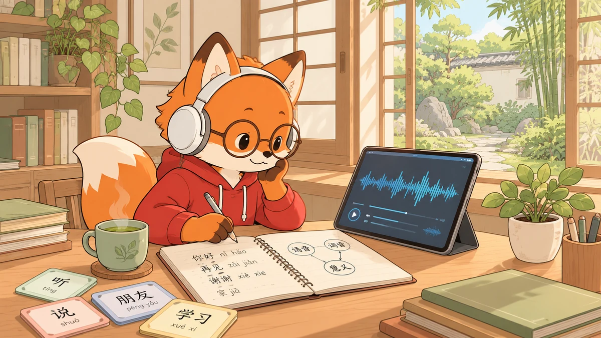 Bí Quyết Nghe Hiểu Tiếng Trung: Giải Mã Quá Trình Từ Sóng Âm Đến Ý Nghĩa - FoxHSK