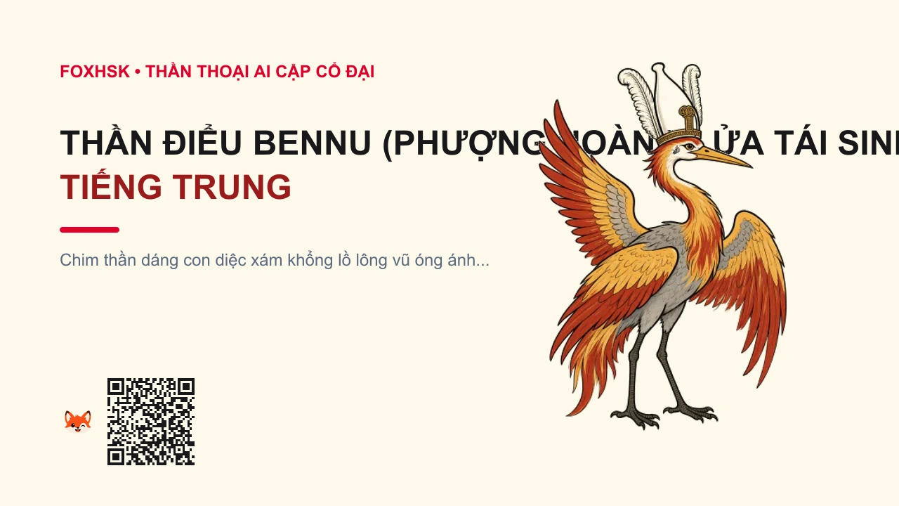 Thần Điểu Bennu (Phượng Hoàng Lửa Tái Sinh Sông Nile) Tiếng Trung Là Gì? (贝努鸟 - bèinǔniǎo) • Nguồn Gốc Đền thờ Thần Mặt Trời, Dấu Ấn Pop Culture & Phương Pháp Hóa Giải - FoxHSK