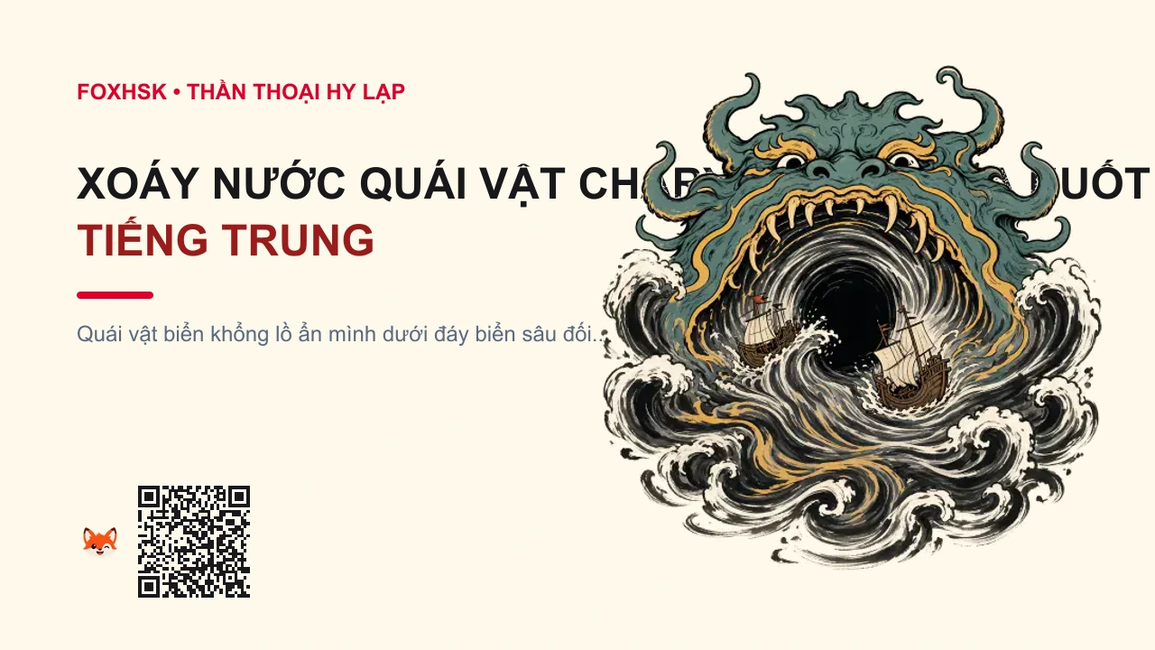 Xoáy Nước Quái Vật Charybdis (Hải Ma Nuốt Trọn Tàu Thuyền) Tiếng Trung Là Gì? (卡律布狄斯 - kǎlǜbùdísī) • Nguồn Gốc Sử Thi Odyssey Homer, Eo, Dấu Ấn Pop Culture & Phương Pháp Hóa Giải - FoxHSK