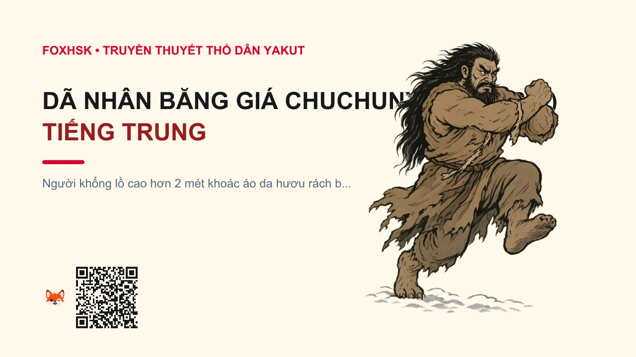 Dã Nhân Băng Giá Chuchunya (Siberia) Tiếng Trung Là Gì? (楚楚尼亚西伯利亚野人 - chǔchǔníyà xībólìyà yěrén) • Nguồn Gốc Vùng lãnh nguyên đóng, Dấu Ấn Pop Culture & Phương Pháp Hóa Giải - FoxHSK
