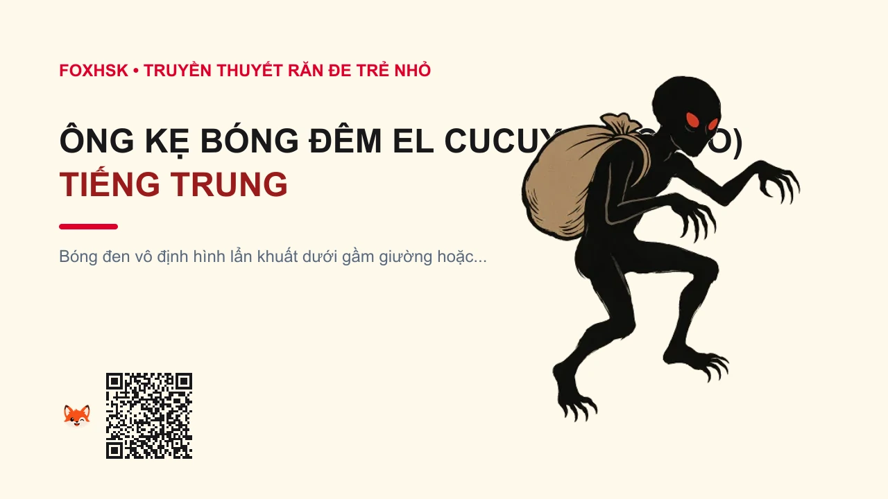 Ông Kẹ Bóng Đêm El Cucuy (El Cuco) Tiếng Trung Là Gì? (库库伊夜影魔 - kùkùyī yèyǐngmó) • Nguồn Gốc Bán đảo Iberia (Tây Ban, Dấu Ấn Pop Culture & Phương Pháp Hóa Giải - FoxHSK