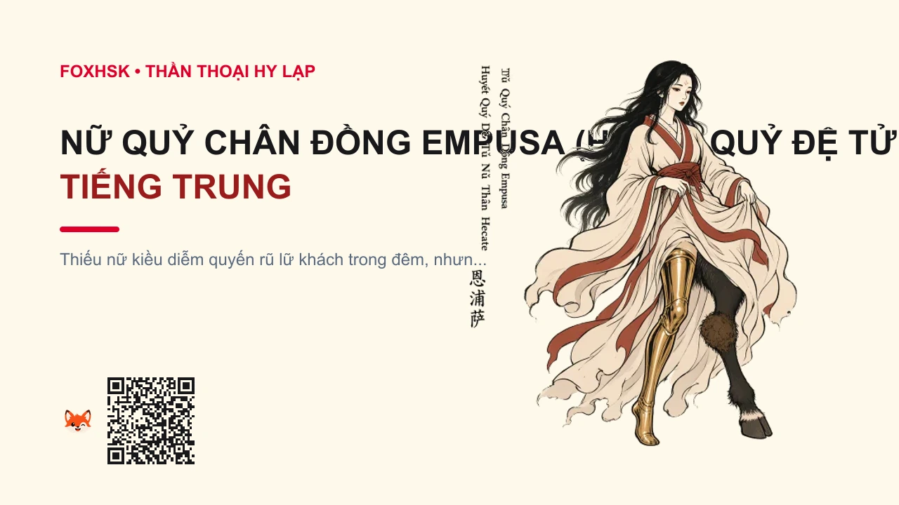 Nữ Quỷ Chân Đồng Empusa (Huyết Quỷ Đệ Tử Nữ Thần Hecate) Tiếng Trung Là Gì? (恩浦萨 - ēnpǔsà) • Nguồn Gốc Đạo thờ Phù thủy Hecate,, Dấu Ấn Pop Culture & Phương Pháp Hóa Giải - FoxHSK