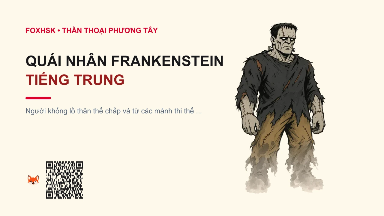 Quái Nhân Frankenstein Tiếng Trung Là Gì? (科学怪人 - kēxuēguàirén) • Nguồn Gốc Tiểu thuyết Mary Shelley, Dấu Ấn Pop Culture & Phương Pháp Hóa Giải - FoxHSK