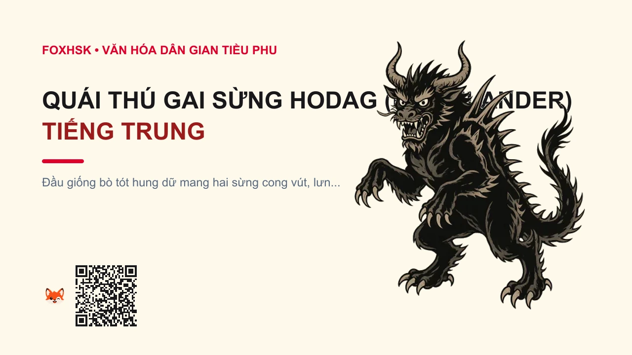 Quái Thú Gai Sừng Hodag (Rhinelander) Tiếng Trung Là Gì? (豪达格角兽 - háodágé jiǎoshòu) • Nguồn Gốc Thị trấn Rhinelander,, Dấu Ấn Pop Culture & Phương Pháp Hóa Giải - FoxHSK