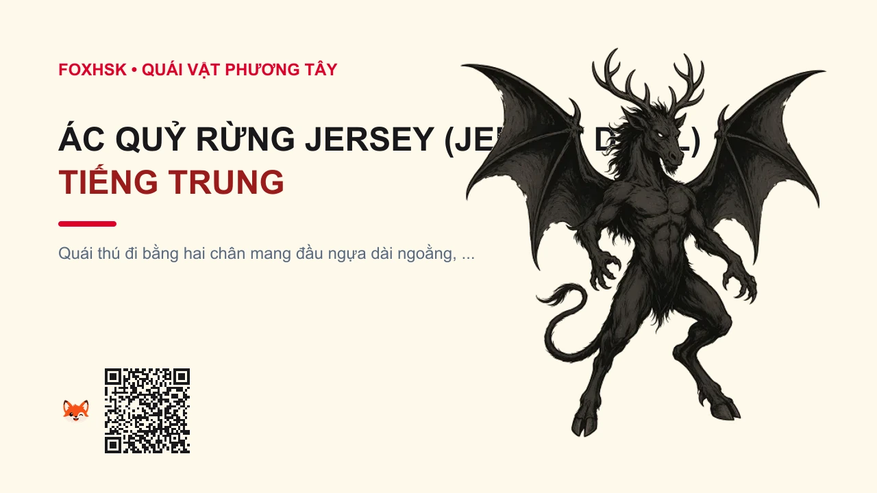 Ác Quỷ Rừng Jersey (Jersey Devil) Tiếng Trung Là Gì? (泽西恶魔 - zéxī èmó) • Nguồn Gốc Vùng rừng thông Pine, Dấu Ấn Pop Culture & Phương Pháp Hóa Giải - FoxHSK