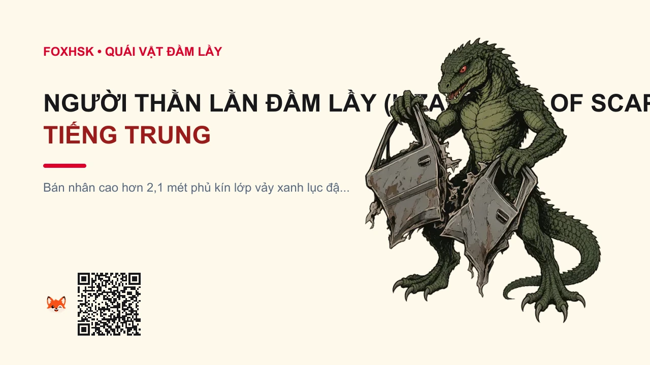 Người Thằn Lằn Đầm Lầy (Lizard Man of Scape Ore) Tiếng Trung Là Gì? (沼泽蜥蜴人 - zhǎozé xīyìrén) • Nguồn Gốc Đầm lầy Scape Ore, hạt, Dấu Ấn Pop Culture & Phương Pháp Hóa Giải - FoxHSK