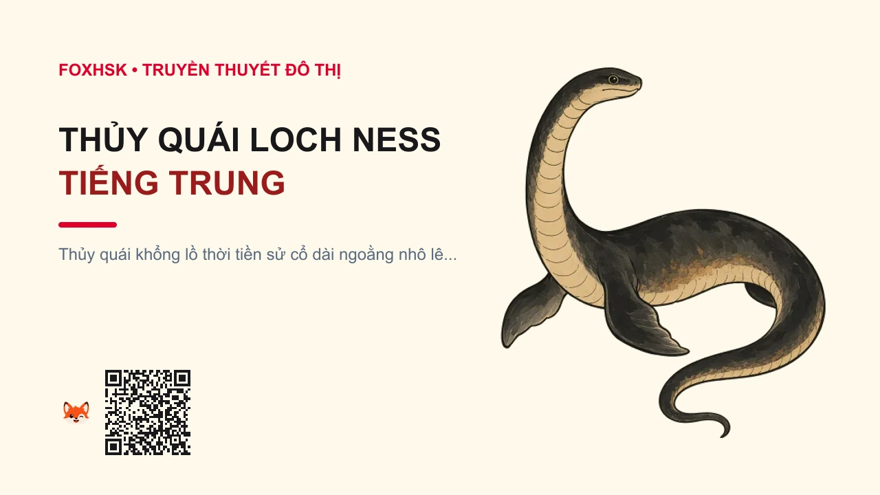 Thủy Quái Loch Ness Tiếng Trung Là Gì? (尼斯湖水怪 - nísīhú shuǐguài) • Nguồn Gốc Hồ Loch Ness, Cao nguyên, Dấu Ấn Pop Culture & Phương Pháp Hóa Giải - FoxHSK