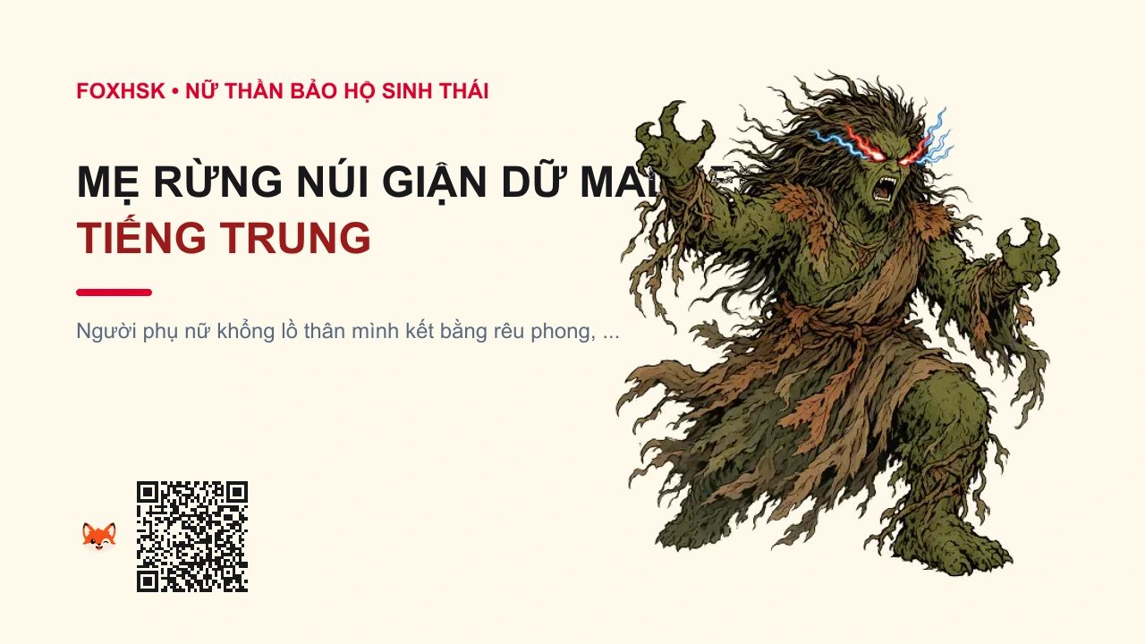 Mẹ Rừng Núi Giận Dữ Madremonte Tiếng Trung Là Gì? (森林圣母马德雷蒙特 - sēnlín shèngmǔ mǎdélēiméngtè) • Nguồn Gốc Rừng mưa nhiệt đới, Dấu Ấn Pop Culture & Phương Pháp Hóa Giải - FoxHSK