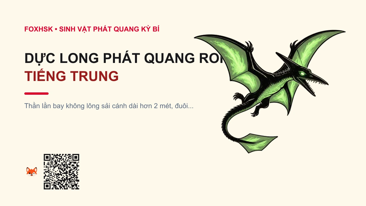 Dực Long Phát Quang Ropen Tiếng Trung Là Gì? (罗彭发光翼龙 - luópéng fāguāng yìlóng) • Nguồn Gốc Đảo Umboi và các dãy, Dấu Ấn Pop Culture & Phương Pháp Hóa Giải - FoxHSK