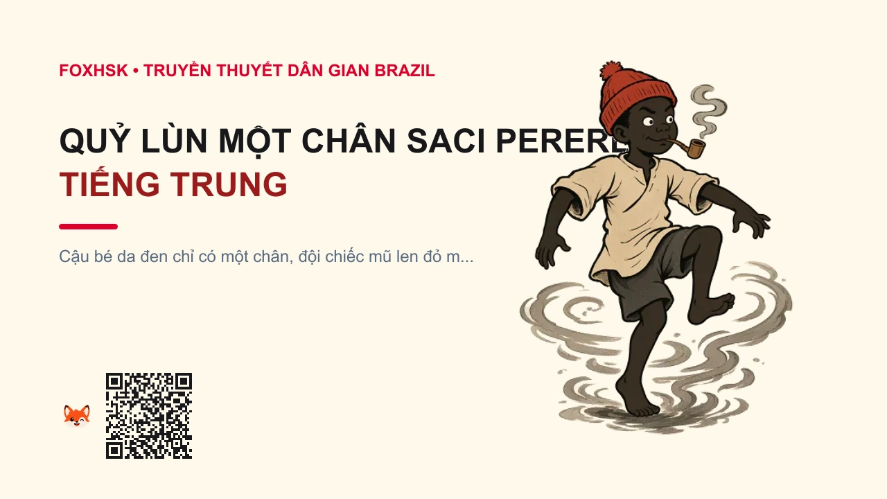 Quỷ Lùn Một Chân Saci Pererê Tiếng Trung Là Gì? (萨西独腿精灵 - sàxī dútǐ jīnglíng) • Nguồn Gốc Dân gian Brazil thế kỷ, Dấu Ấn Pop Culture & Phương Pháp Hóa Giải - FoxHSK