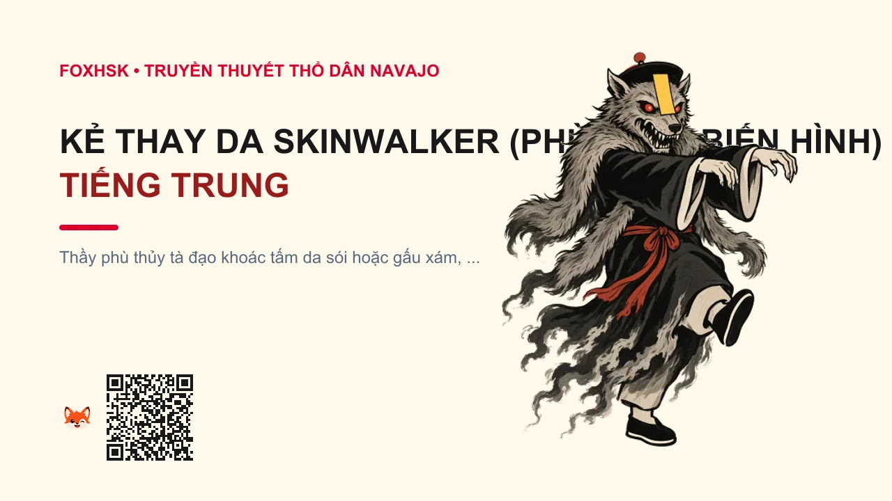 Kẻ Thay Da Skinwalker (Phù Thủy Biến Hình) Tiếng Trung Là Gì? (皮行者 - píxíngzhě) • Nguồn Gốc Văn hóa tâm linh bộ tộc, Dấu Ấn Pop Culture & Phương Pháp Hóa Giải - FoxHSK