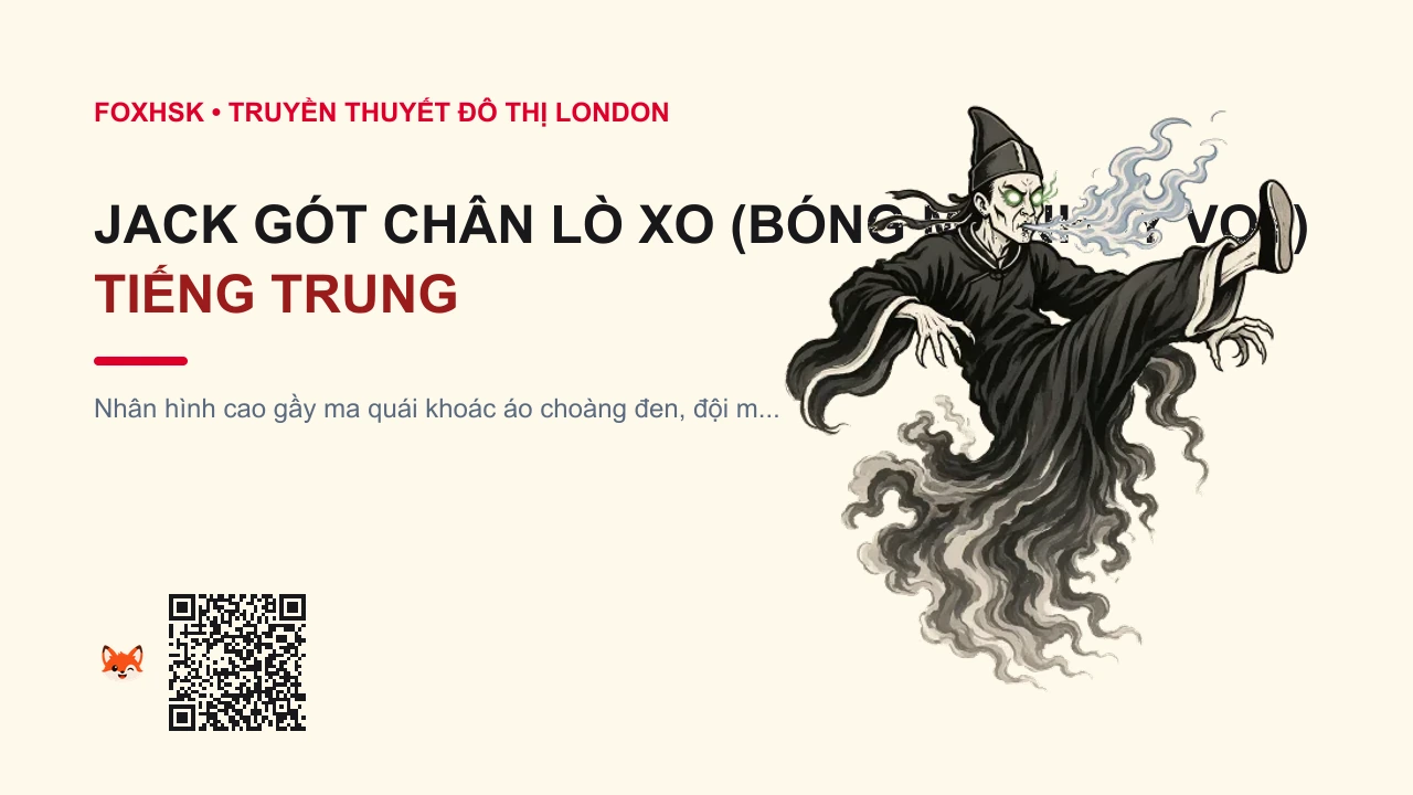 Jack Gót Chân Lò Xo (Bóng Ma Nhảy Vọt) Tiếng Trung Là Gì? (弹簧腿杰克 - tánhuángtuǐ jiékè) • Nguồn Gốc Các khu phố mù sương tại, Dấu Ấn Pop Culture & Phương Pháp Hóa Giải - FoxHSK