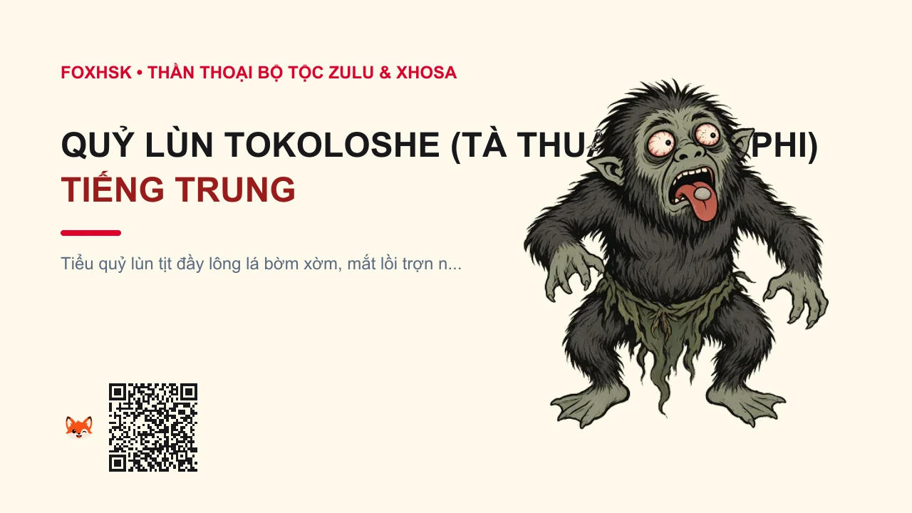 Quỷ Lùn Tokoloshe (Tà Thuật Châu Phi) Tiếng Trung Là Gì? (托科洛希侏儒水鬼 - tuōkēluòxī zhūrú shuǐguǐ) • Nguồn Gốc Tín ngưỡng dân gian các, Dấu Ấn Pop Culture & Phương Pháp Hóa Giải - FoxHSK