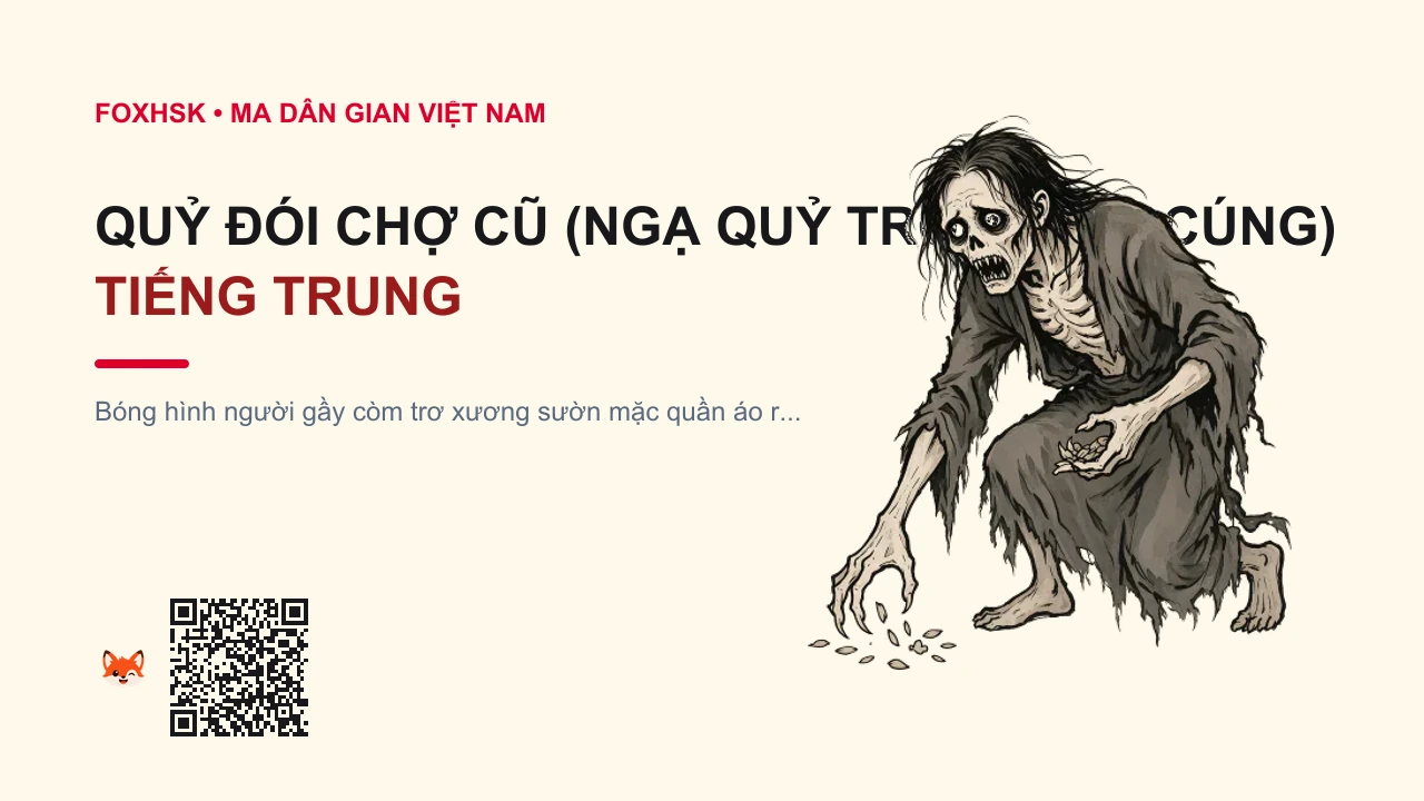Quỷ Đói Chợ Cũ (Ngạ Quỷ Trộm Cơm Cúng) Tiếng Trung Là Gì? (墟市饿鬼 - xūshì èguǐ) • Nguồn Gốc Những ngôi chợ cổ xưa, Dấu Ấn Pop Culture & Phương Pháp Hóa Giải - FoxHSK