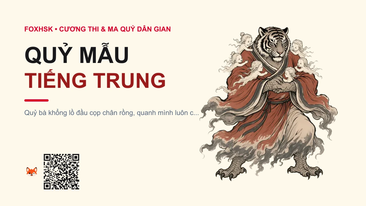 Quỷ Mẫu Tiếng Trung Là Gì? (鬼母 - guǐmǔ) • Nguồn Gốc Kinh Châu Ký, Dân gian, Dấu Ấn Pop Culture & Phương Pháp Hóa Giải - FoxHSK