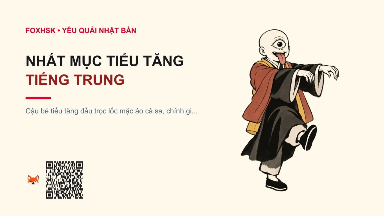 Nhất Mục Tiểu Tăng Tiếng Trung Là Gì? (一目小僧 - yīmùxiǎosēng) • Nguồn Gốc Văn hóa dân gian Edo, Dấu Ấn Pop Culture & Phương Pháp Hóa Giải - FoxHSK