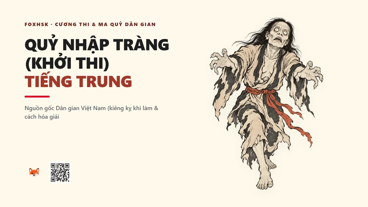 Quỷ Nhập Tràng (Khởi Thi) Tiếng Trung Là Gì? (起尸 - qǐshī) • Hiện Tượng Linh Miêu Nhảy Qua Quan Tài, Tín Ngưỡng Tang Lễ & Phim Kẻ Ăn Hồn - FoxHSK