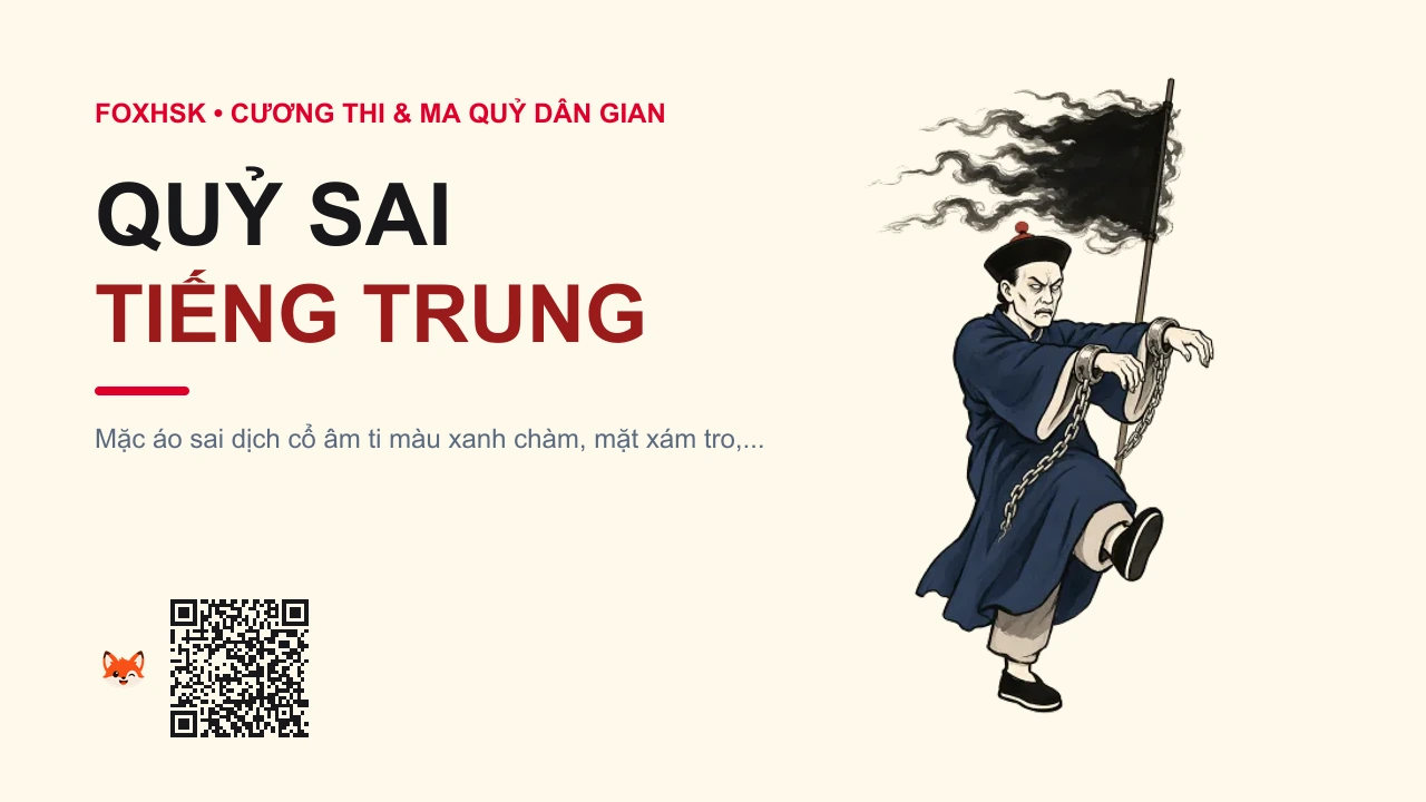 Quỷ Sai Tiếng Trung Là Gì? (鬼差 - guǐchāi) • Nguồn Gốc Dân gian truyền kỳ, Đạo, Dấu Ấn Pop Culture & Phương Pháp Hóa Giải - FoxHSK
