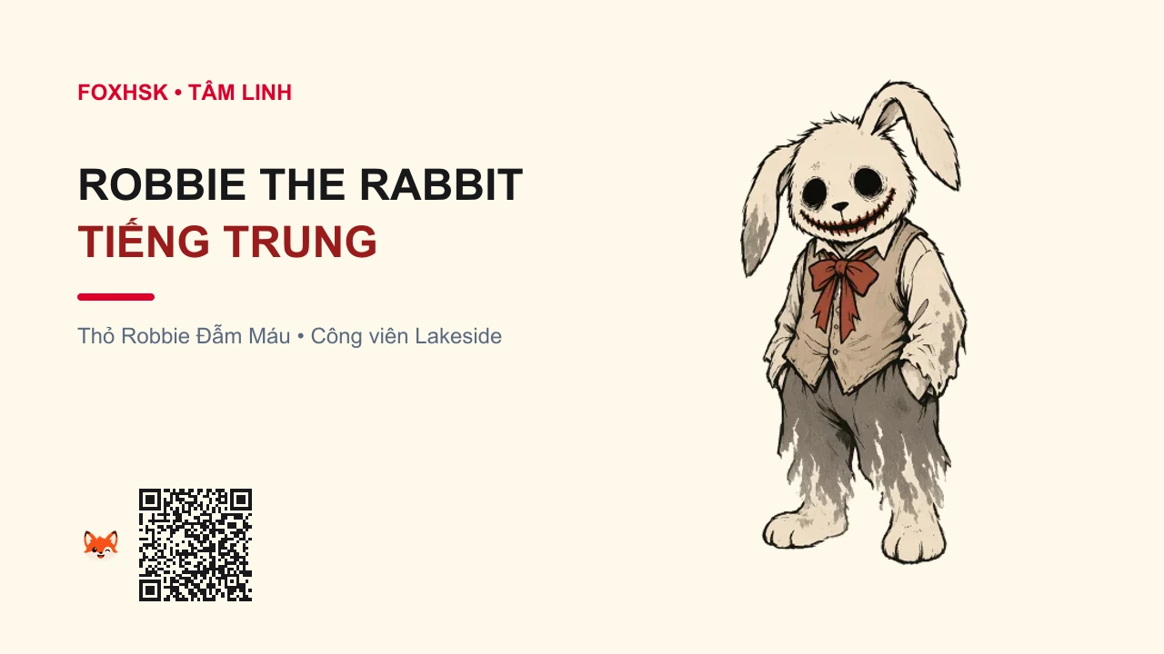 Thỏ Robbie Đẫm Máu (Robbie the Rabbit) Tiếng Trung Là Gì? (罗比兔 - luóbǐ tù) • Nguồn Gốc Game Silent Hill 3 (Công, Dấu Ấn Pop Culture & Phương Pháp Hóa Giải - FoxHSK