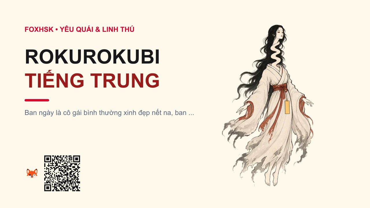 Rokurokubi Tiếng Trung Là Gì? (辘轳首 - lùlúshǒu) • Nguồn Gốc Sưu Thần Ký, Dân gian, Dấu Ấn Pop Culture & Phương Pháp Hóa Giải - FoxHSK