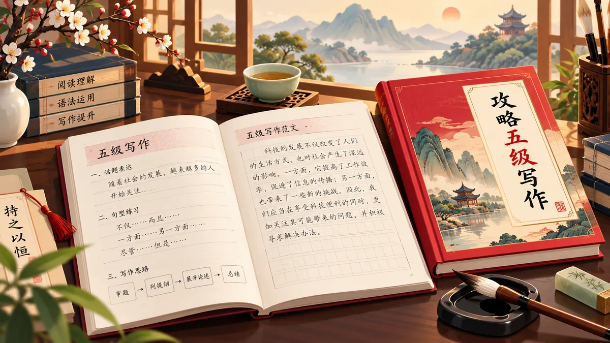 Tải Sách TẢI SÁCH CHINH PHỤC PHẦN VIẾT HSK5 – 攻略五级写作 (攻略五级写作) - Bản Số Hóa & Tải PDF Miễn Phí - FoxHSK