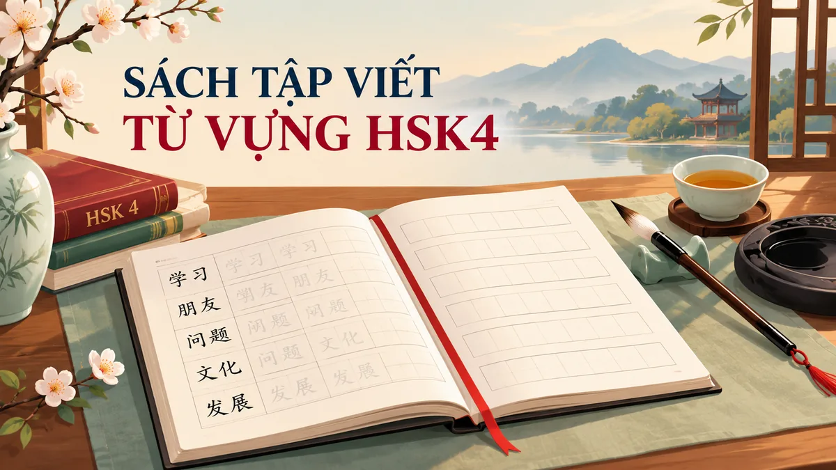 Tải Sách SÁCH TẬP VIẾT TỪ VỰNG HSK4 - Bản Số Hóa & Tải PDF Miễn Phí - FoxHSK