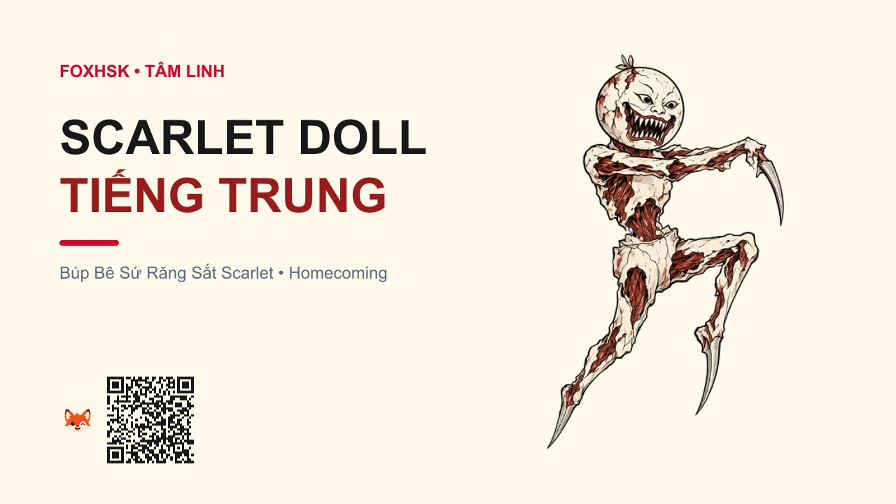 Búp Bê Sứ Răng Sắt Scarlet Tiếng Trung Là Gì? (斯嘉丽瓷偶 - sījiālì cí'ǒu) • Nguồn Gốc Game Silent Hill:, Dấu Ấn Pop Culture & Phương Pháp Hóa Giải - FoxHSK
