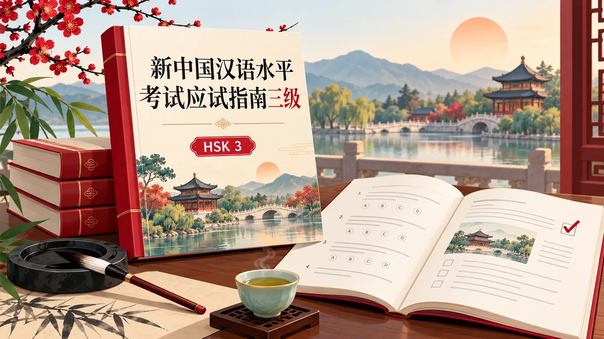 Tải sách bộ đề hướng dẫn thi HSK3 mới nhất 新中国汉语水平考试应试指南三级 (新中国汉语水平考试应试指南三级) - Bản Số Hóa & Tải PDF Miễn Phí - FoxHSK