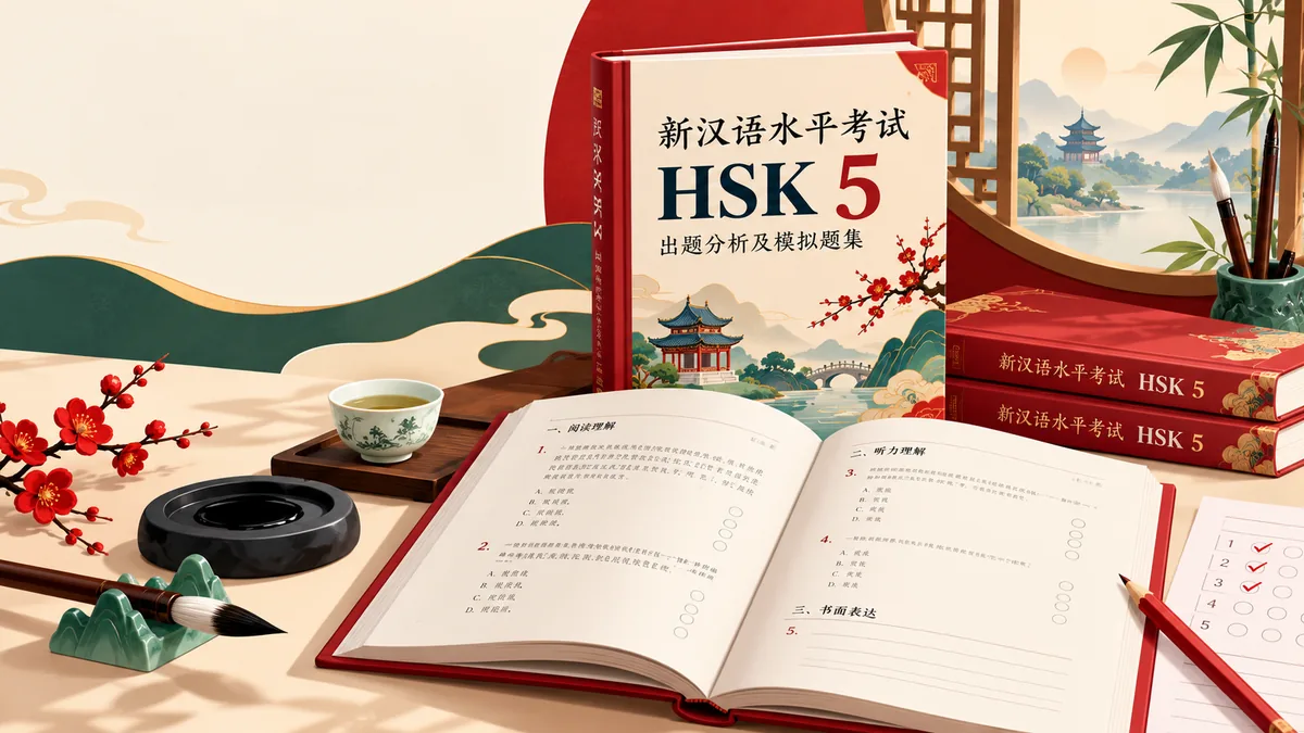 Tải bộ sách mô phỏng và phân tích đề thi HSK5 mới nhất 新汉语水平考试HSK五级出题分析及模拟题集 (新汉语水平考试) - Bản Số Hóa & Tải PDF Miễn Phí - FoxHSK