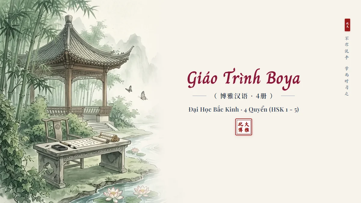 Tải PDF Sách Giáo Trình Hán Ngữ BOYA 4 Quyển Miễn Phí - FoxHSK