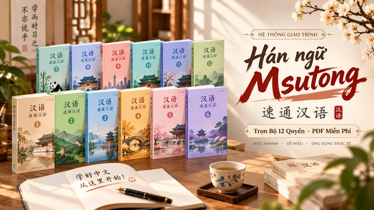 Tải PDF Sách Giáo Trình Hán Ngữ Msutong 12 Quyển Miễn Phí - FoxHSK