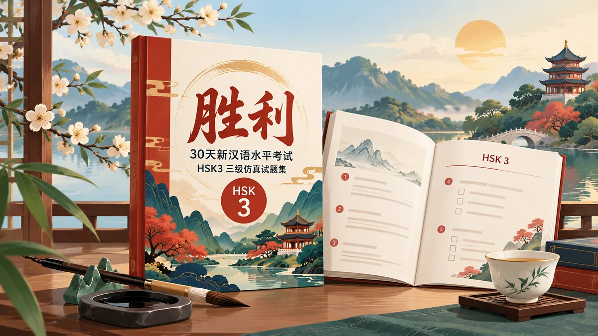Tải sách 30 ngày quyết thắng hsk3 mới nhất 胜利30天新汉语水平考试HSK3三级仿真试题集 (胜利) - Bản Số Hóa & Tải PDF Miễn Phí - FoxHSK