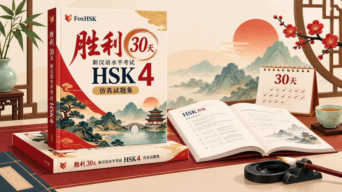 Tải sách 30 ngày quyết thắng HSK4 胜利30天新汉语水平考试HSK四级仿真试题集 (胜利) - Bản Số Hóa & Tải PDF Miễn Phí - FoxHSK