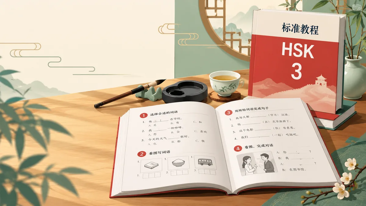 Tải sách Sách bài tập giáo trình chuẩn HSK3 HSK标准教程3练习册 (标准教程) - Bản Số Hóa & Tải PDF Miễn Phí - FoxHSK