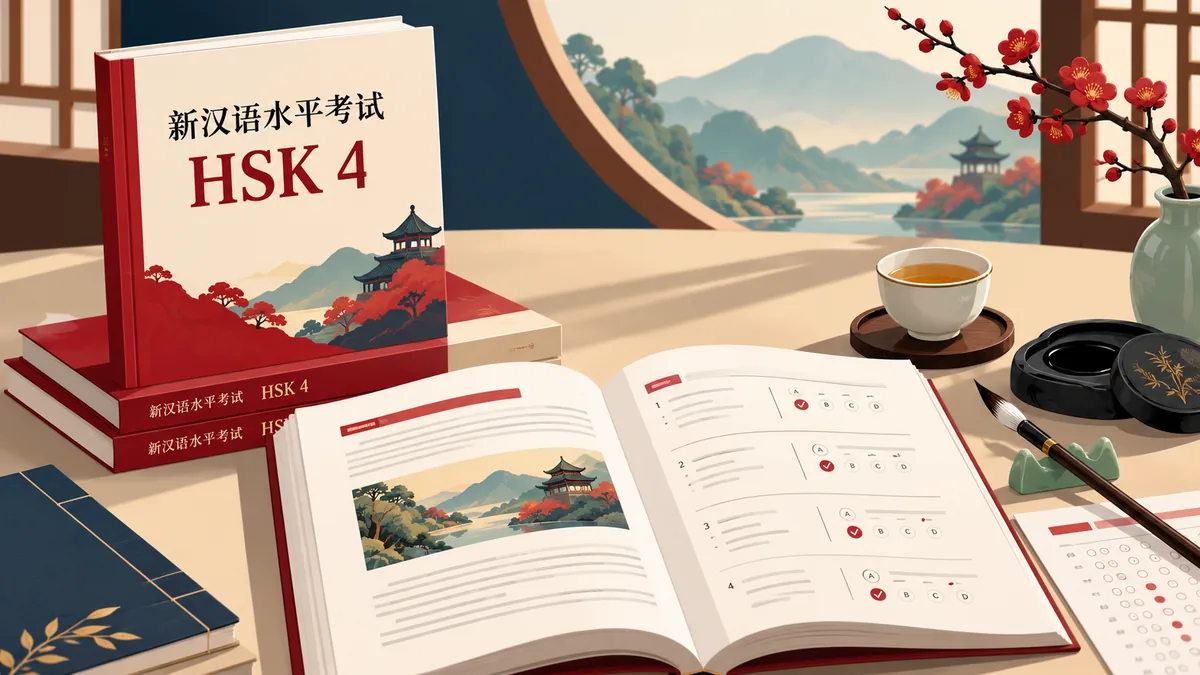 Tải sách Bộ đề mô phỏng HSK4 mới nhất 新汉语水平考试（模拟试题集) HSK四级 (新汉语水平考试（模拟试题集) - Bản Số Hóa & Tải PDF Miễn Phí - FoxHSK