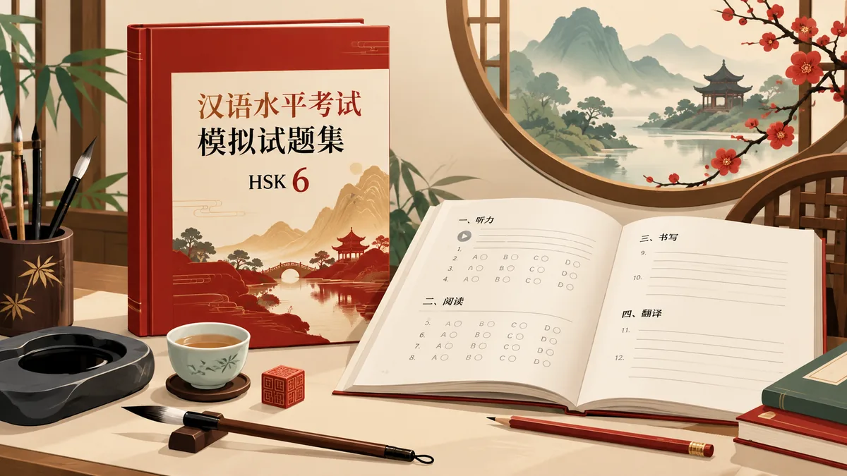 Tải sách bộ đề thi mô phỏng HSK6 汉语水平考试模拟试题集 (六级 · 汉语水平考试模拟试题集) - Bản Số Hóa & Tải PDF Miễn Phí - FoxHSK