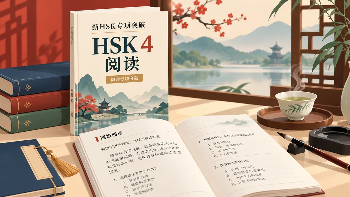 Tải sách đột phá đọc hiểu HSK4 mới nhất 新HSK专项突破四级阅读 - Bản Số Hóa & Tải PDF Miễn Phí - FoxHSK