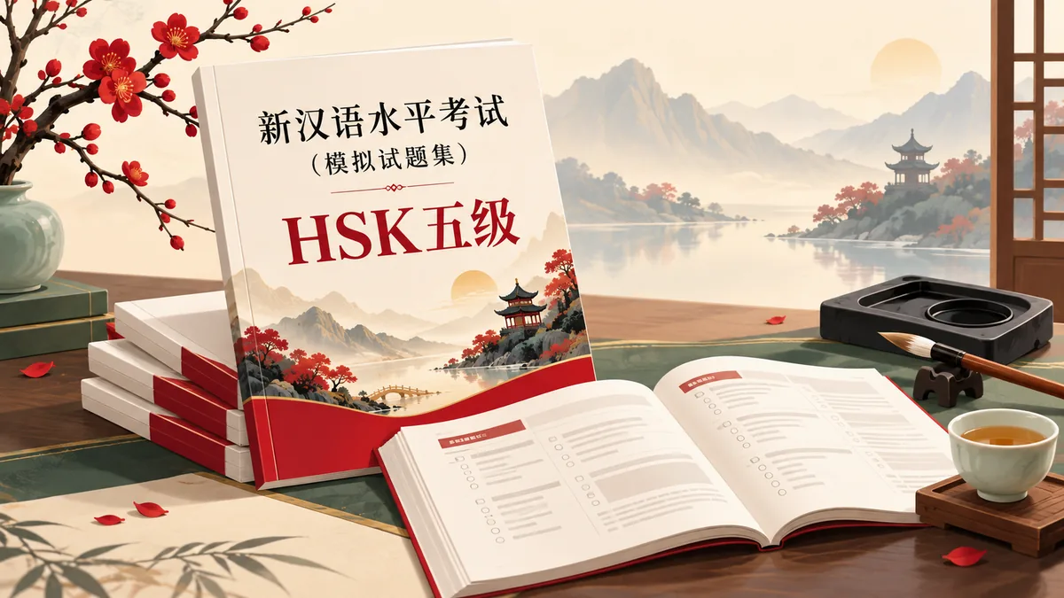 Tải Sách Bộ đề mô phỏng HSK5 mới nhất 新汉语水平考试(模拟试题集) HSK五级 (新汉语水平考试(模拟试题集) - Bản Số Hóa & Tải PDF Miễn Phí - FoxHSK