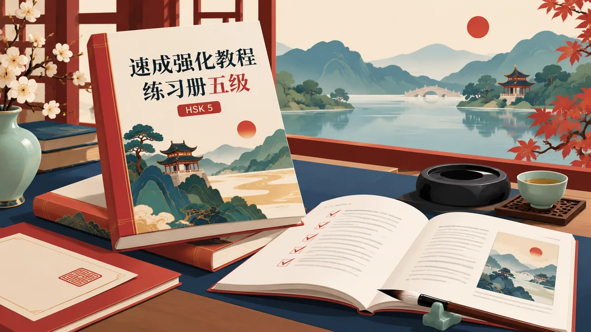 Tải sách luyện thi HSK5 chuyên sâu – cấp tốc HSK 速成强化教程练习册五级 (速成强化教程练习册五级) - Bản Số Hóa & Tải PDF Miễn Phí - FoxHSK