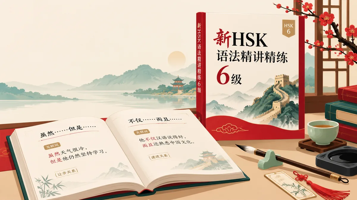 Tải Sách TẢI SÁCH NGỮ PHÁP HSK TINH GIẢNG, TINH LUYỆN CẤP 6 新HSK语法精讲精练6级 - Bản Số Hóa & Tải PDF Miễn Phí - FoxHSK