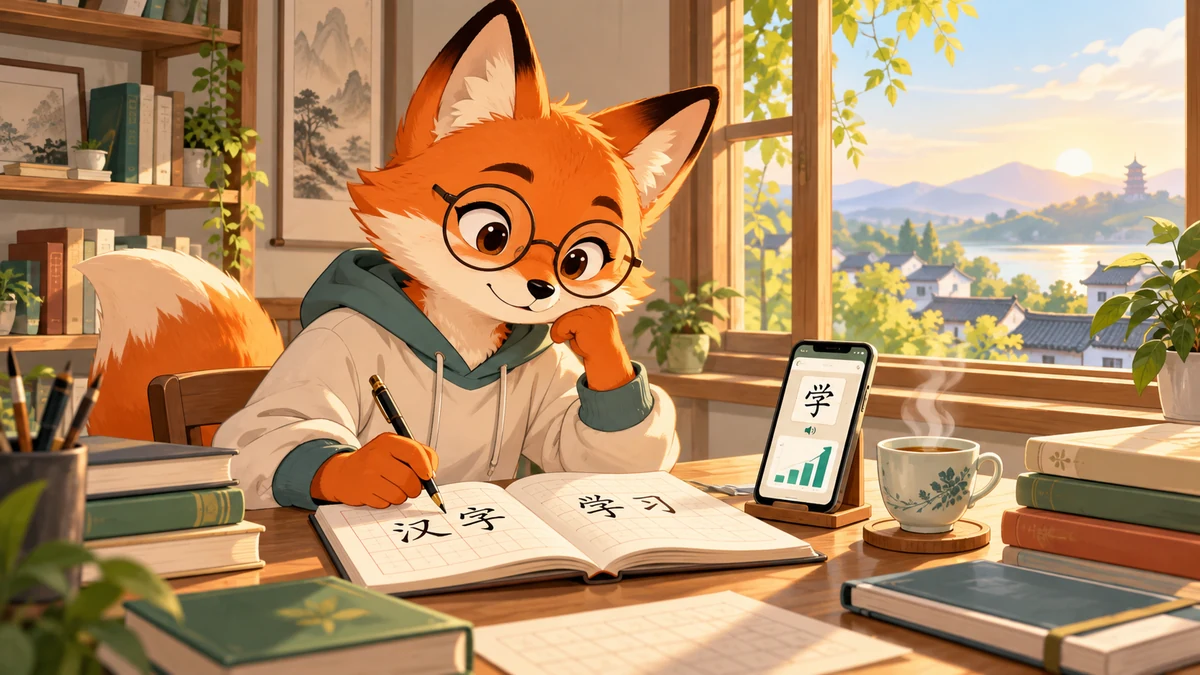 Tại Sao Thuật Toán Lặp Lại Ngắt Quãng SRS Là Vũ Khí Tối Thượng Để Nhớ Chữ Hán? - FoxHSK