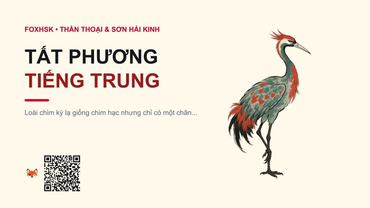 Tất Phương Tiếng Trung Là Gì? (毕方 - bìfāng) • Nguồn Gốc Sơn Hải Kinh • Tây Sơn, Dấu Ấn Pop Culture & Phương Pháp Hóa Giải - FoxHSK