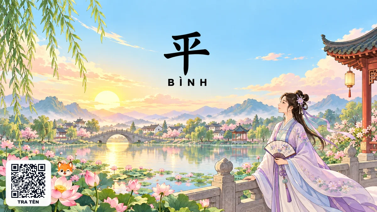 Tên BÌNH Trong Tiếng Trung Là Gì? Ý Nghĩa Tên Bình, Điển Tích & Những Nhân Vật Nổi Tiếng Nhất - FoxHSK