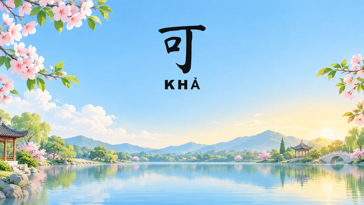 Tên Đệm KHẢ Trong Tiếng Trung Là Gì? Ý Nghĩa Chữ Khả, Tự Nguyên Chữ Hán & Cách Đặt Tên Đệm Hay Nhất - FoxHSK