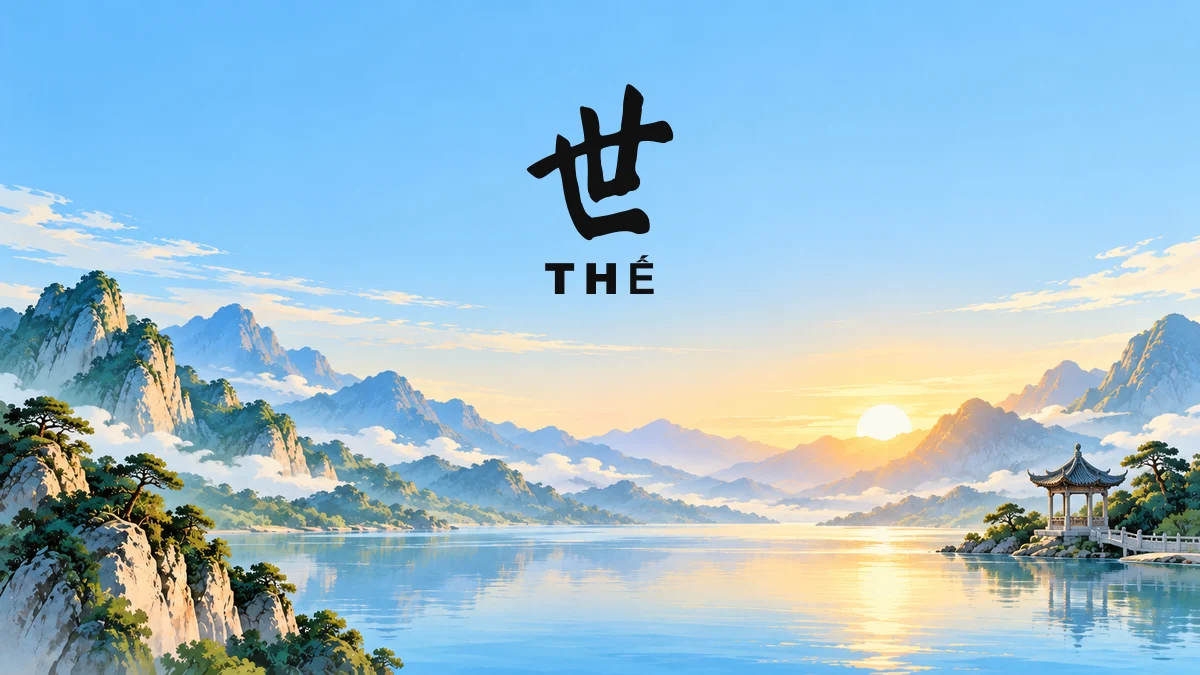 Tên Đệm THẾ Trong Tiếng Trung Là Gì? Ý Nghĩa Chữ Thế, Tự Nguyên Chữ Hán & Cách Đặt Tên Đệm Hay Nhất - FoxHSK